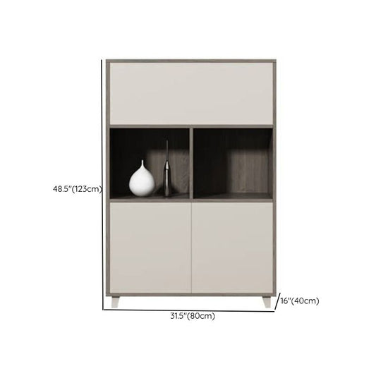 Armoire de fichiers de style industriel en bois vertical armoire à classement vertical pour le bureau à domicile