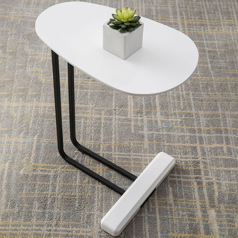 リビングルーム用のモダンなCコーナーテーブルソリッドウッドサイドエンドテーブル