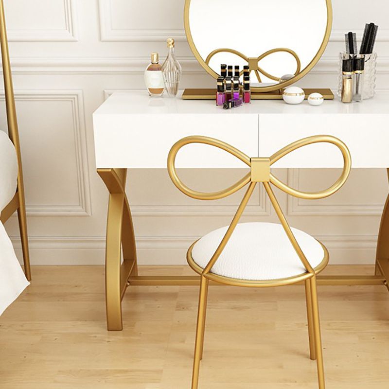 Glama-Waschtisch mit Schublade hellweißes Holz Make-up Eitelkeit, 15,74 "breit