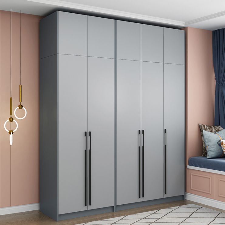 Graue Holzgarderobe Rettungshalle mit weichen Schubladen mit weicher Naher