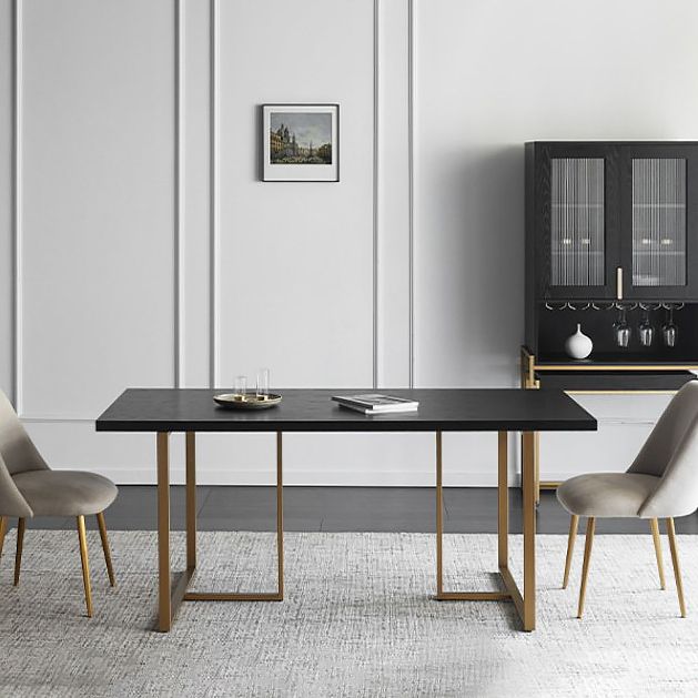 Rectangle Dining Site Table Industrial Style Solid Wood Dining Room Collection Clearhalo ' dining_table' 'Dining Tables & Seating' 'Dining Tables' 'furn' 'furn_dining_table' 'Furniture' 'furniture_dining_table' 'Kitchen & Dining Furniture' 'kitchen&dining_furn' 'kitchen' 'kitchen_dining_table' 1200x1200_f13fafef-830f-4713-80a8-4648ad6496cc