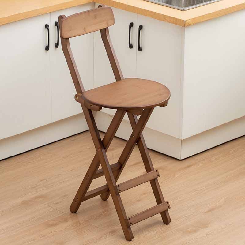 Nordic Style Armless Wood Barstools Folding Bar Stools, 1 Piece Clearhalo 'Bar Furniture' 'Bar Stools' 'bar_stools' 'furn' 'furn_bar_stools' 'furniture_bar_stools' 'Kitchen & Dining Furniture' 'kitchen&dining_furn' 'kitchen' 'kitchen_furn' Furniture' 1200x1200_f1403db2-feb2-4233-8741-f499369eb89b