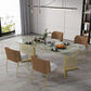 Luxury Home Sintered Stone Dining Table Rectangular Table with Double Pedestal Base Clearhalo ' dining_table' 'Dining Tables & Seating' 'Dining Tables' 'furn' 'furn_dining_table' 'Furniture' 'furniture_dining_table' 'Kitchen & Dining Furniture' 'kitchen&dining_furn' 'kitchen' 'kitchen_dining_table' 1200x1200_f140639c-c5e4-4e38-b40b-1b87ddaeba95