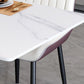 Nordic 1/5 Pieces Dining Set Rectangle Stone Dining Table for Living Room Clearhalo 'Dining Room Sets' 'Dining Tables & Seating' 'dining_room_set' 'furn' 'furn_dining_room_set' 'Furniture' 'Kitchen & Dining Furniture' 1200x1200_f141be41-c664-4e32-95e3-8ddbf0b67eed