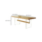 Modern 1/4 Pieces Dining Set Rectangle Ash Wood Dining Table for Dining Room Kitchen