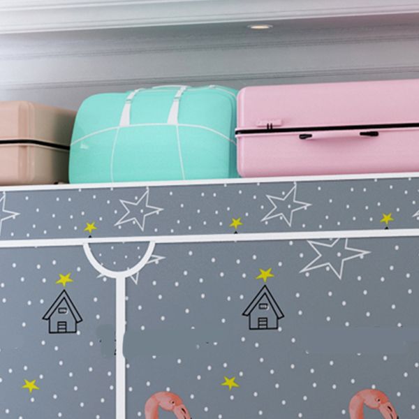 Armoire de garde-robe en acier avec étagères Armoire de garde-robe moderne pour la maison