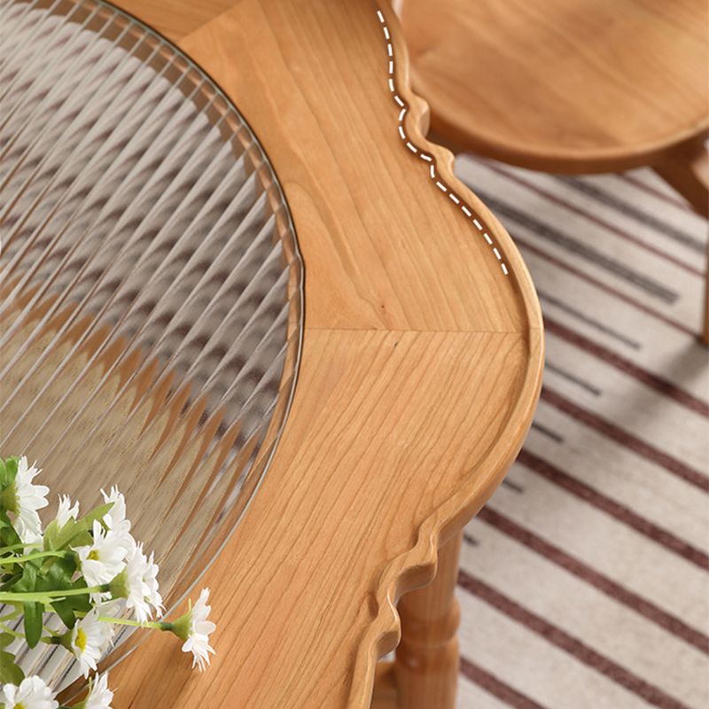 4 Legs Coffee Table No Distressing Solid Wood Coffee Table with Shelf Clearhalo 'Coffee & Accent Tables' 'Coffee Tables' 'coffee_tables' 'furn' 'furn_coffee_tables' 'Furniture' 'Living Room Furniture' 1200x1200_f1447358-84e3-4b0d-a3a3-e674e2ac4a97