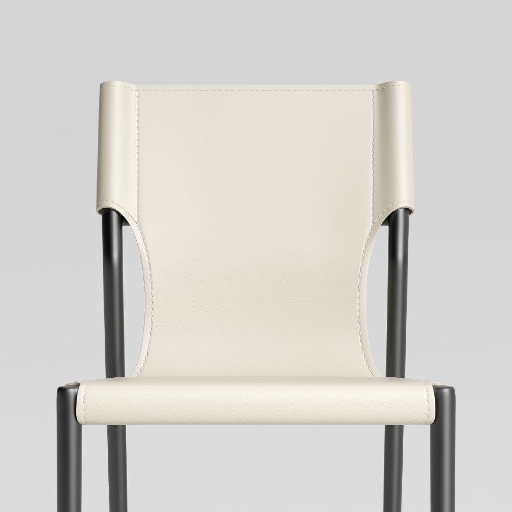 Leather Dining Chair Industrial Dining Side Chair with Black Legs Clearhalo 'Dining Chairs' 'Dining Tables & Seating' 'dining_chair' 'furn' 'furn_dining_chair' 'Furniture' 'Kitchen & Dining Furniture' 1200x1200_f144eb0b-00fe-40c8-8c69-ba5caa72a6cb