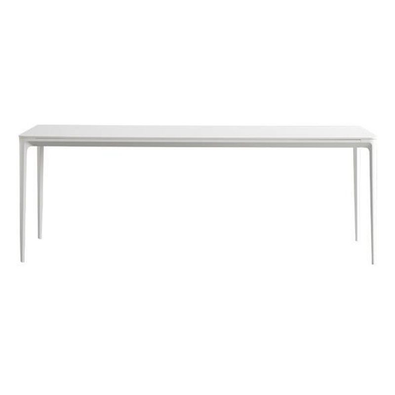 Contemporain 1/4/5/6/7 Pièces chaises de restauration Ensemble de meubles en pierre rectangulaire en blanc