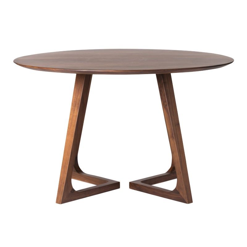 Solid Wood Double Pedestal Dinette Table Simplicity Dining Table Round for Home Clearhalo ' dining_table' 'Dining Tables & Seating' 'Dining Tables' 'furn' 'furn_dining_table' 'Furniture' 'furniture_dining_table' 'Kitchen & Dining Furniture' 'kitchen&dining_furn' 'kitchen' 'kitchen_dining_table' 1200x1200_f1459963-8805-4361-9eed-4b4f10f2b738