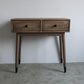 Contemporary Make-up Vanity with Drawers in Brown Solid Wood