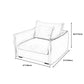 Fabric Living Room Square Arm Standard Cushions Contemporary Settee