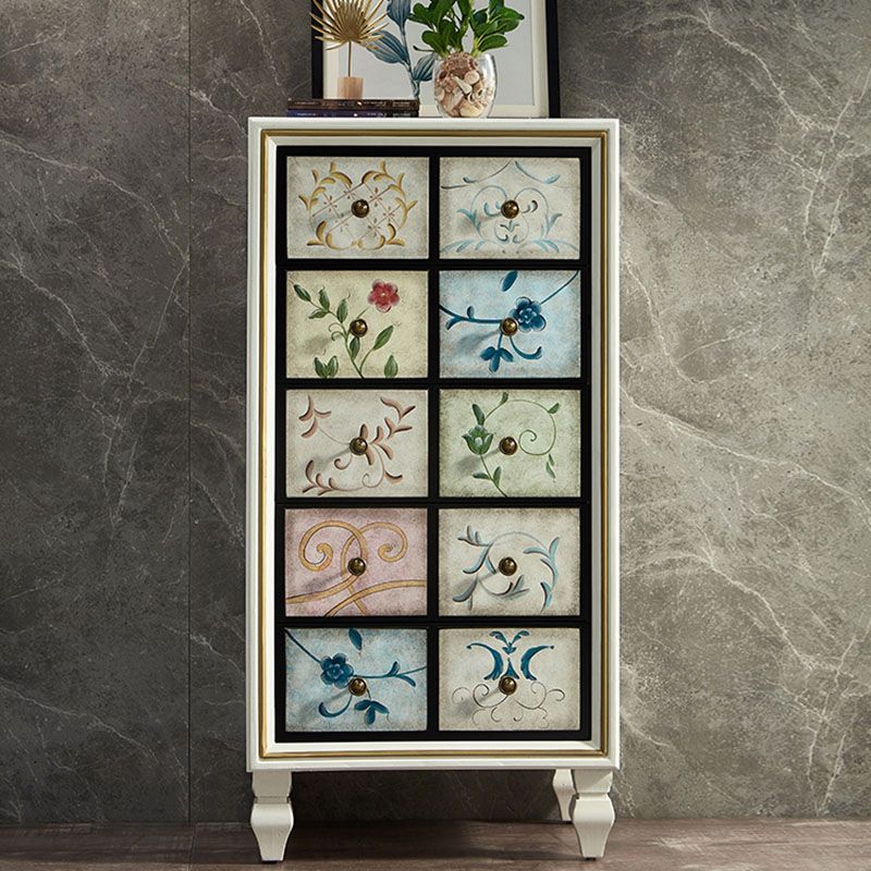 15,99/17,55 inch W Traditionele opbergkorst Dressoir massief houtservleek