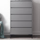 Contemporary Rectangle Accent Chest, Wooden Chest in Grey with Drawers Clearhalo 'Cabinets & Chests' 'cabinets_chests' 'furn' 'furn_cabinets_chests' 'Furniture' 'Living Room Furniture' 1200x1200_f14b629d-de7e-4ded-9e67-439d399511b3