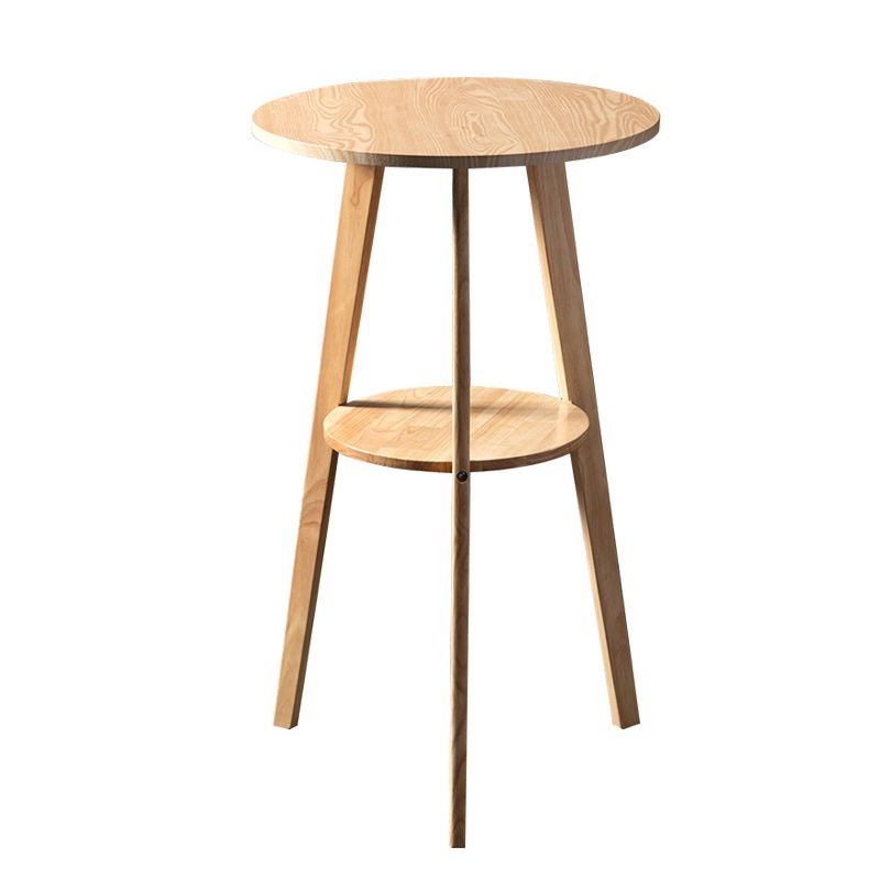 Simple Style Round Bar Table Wood Top Pub Table for Living Room Clearhalo 'Bar Furniture' 'Bar Tables' 'bar_tables' 'Furniture' 'furniture_bar_tables' 'Kitchen & Dining Furniture' 1200x1200_f14bf4c5-f710-4df6-bcf5-17ee2b7e52ee