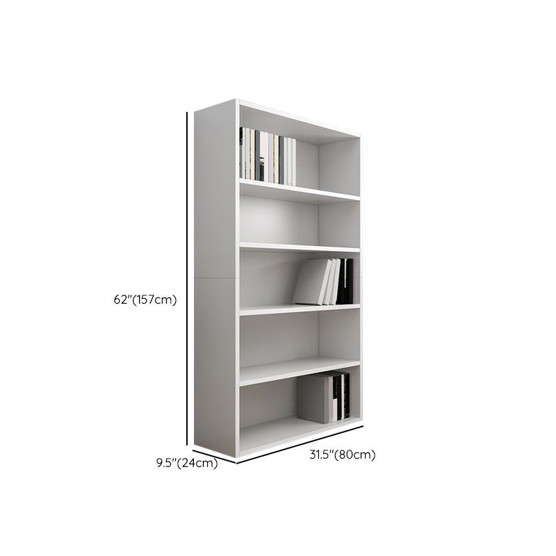 Standard Engineered Wood Book Shelf Contemporary Closed Back Bookshelf