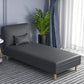 Skandinavischer armloser Akzentstuhl mit 3-Positionen-Liege-Chaiselounge-Couch