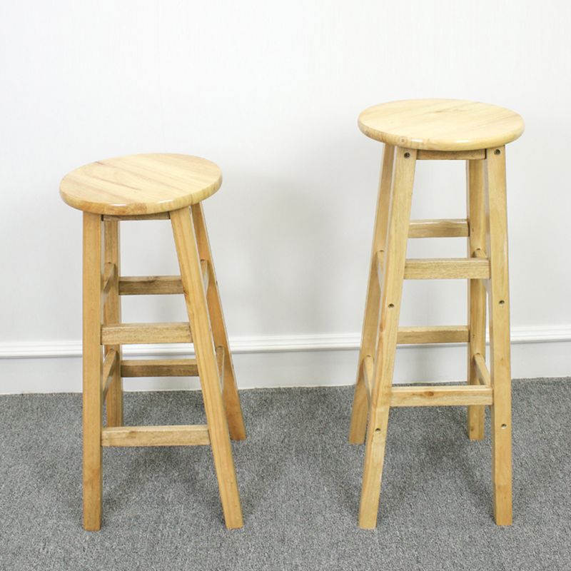 Modern Armless Backless Counter Stool Wood Milk Tea Shop Bar Stool with Wooden Seat Clearhalo 'Bar Furniture' 'Bar Stools' 'bar_stools' 'furn' 'furn_bar_stools' 'furniture_bar_stools' 'Kitchen & Dining Furniture' 'kitchen&dining_furn' 'kitchen' 'kitchen_furn' Furniture' 1200x1200_f1551d4d-5961-4be2-9b11-77861d067185