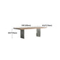 Industrial Solid Wood Table for Restaurant Rectangle Table with Double Pedestal Clearhalo 'Dining Tables & Seating' 'Dining Tables' 'dining_table' 'furn' 'furn_dining_table' 'Furniture' 'furniture_dining_table' 'Kitchen & Dining Furniture' 1200x1200_f1552901-9706-4e3a-ad35-c3801dc93cde