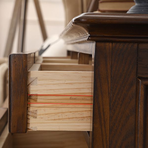 Sideboard moderna in sideboard da pranzo in legno marrone con porte per soggiorno