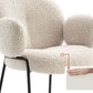 Nordic White Living Room Basic Four Leg Fixed Back Parsons/Arm Chair Clearhalo 'Accent Chairs' 'accent_chairs' 'Chairs & Seating' 'furn' 'furn_accent_chairs' 'Furniture' 'Living Room Furniture' 1200x1200_f157385f-22dd-43cb-890e-76dcb71fd7ff