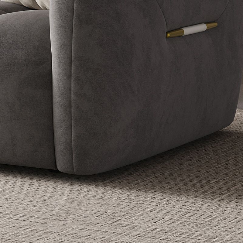 39" Wide Contemporary Sofa Fabric 5 Seater Pillows Tufted Seating