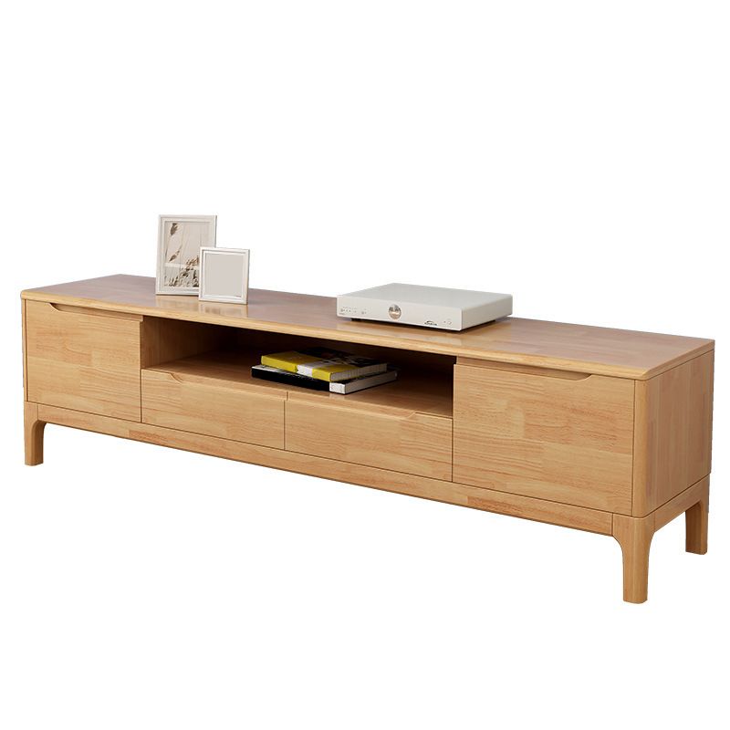 Rubber Wood Media Console Modern 2 Doors TV Console with Splayed Wooden Legs Clearhalo 'furn' 'furn_tv_stands_entertainment_centers' 'Furniture' 'Living Room Furniture' 'TV Stands & Entertainment Centers' 'TV Stands & Media Storage Furniture' 'tv_stands_entertainment_centers' 1200x1200_f1577330-be0d-457d-8f03-3fe23fbf25af