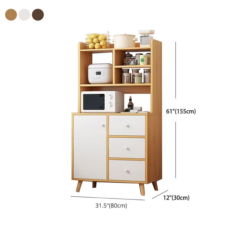 Zeitgenössischer Speiseserver mit Schubladen für den technischen Holzbuffet Server