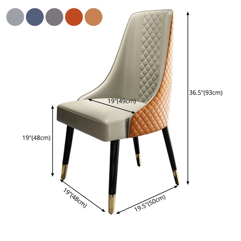 Nordic Glam Style Dining Chairs Wooden Dining Armless Side Chair for Kitchen (Set of 2) Clearhalo ' kitchen&dining_furn' 'Dining Chairs' 'Dining Tables & Seating' 'dining_chair' 'furn' 'furn_dining_chair' 'Furniture' 'furniture_dining_chair' 'Kitchen & Dining Furniture' 'kitchen' 1200x1200_f15ad3e9-abe5-4391-8c48-bb12c70157c9