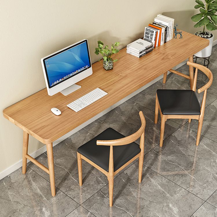 Modern Style Wooden Office Desk H-Shape Base Writing Desk for Home Clearhalo 'furn' 'furn_office_desk' 'Furniture' 'furniture_office_desk' 'Office Desks' 'Office Furniture' 'office_desk' 1200x1200_f15c1e6b-400b-4a12-b622-f3bd487b1396