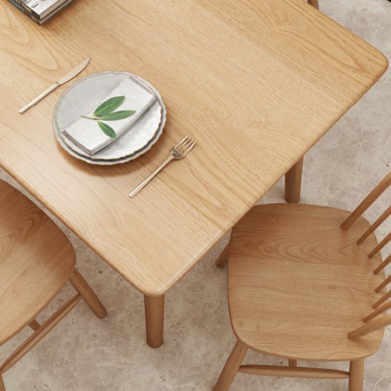 Luxury Rectangle Dining Table Solid Wood Dining Table with 4 Legs Clearhalo 'Dining Tables & Seating' 'Dining Tables' 'dining_table' 'furn' 'furn_dining_table' 'Furniture' 'Kitchen & Dining Furniture' 1200x1200_f15c7d32-1819-4349-a984-297fe4890d30