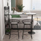 Modern 1/3 Pieces Bar Table Set Stone Counter Table with High Stools for Cafe Living Room Clearhalo 'Bar Furniture' 'furn' 'furn_home_bar_bar_sets' 'Furniture' 'Home Bars & Bar Sets' 'home_bar_bar_sets' 'Kitchen & Dining Furniture' 1200x1200_f15c84ca-d79c-4486-99db-bbf47cfc8e34