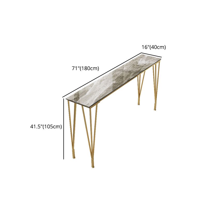 Metal Living Room Pub Table Contemporary Legs Pub Height Dining Table Clearhalo 'Bar Furniture' 'Bar Tables' 'bar_tables' 'furn' 'furn_bar_tables' 'Furniture' 'furniture_bar_tables' 'Kitchen & Dining Furniture' 1200x1200_f15e76c2-a44f-44ee-a57b-8309e2bdf531