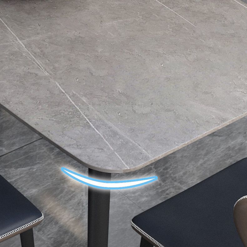 Table à manger de style contemporain rectangle salle à manger pour la maison de cuisine