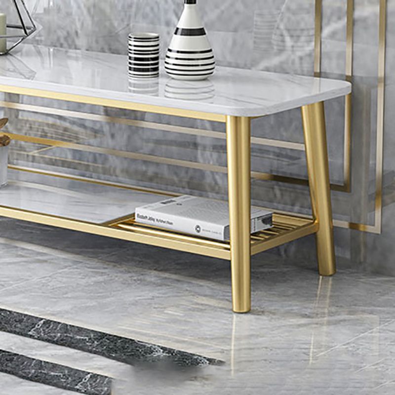 15,75 "W TV-Ständer Glamstil Open Storage TV-Konsole mit 2-Shelf für Wohnzimmer