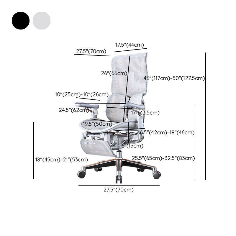 Removable Arms Desk Chair Modern No Distressing Chair with Breathable Back Clearhalo 'furn' 'furn_office_chair' 'Furniture' 'Office Chairs' 'Office Furniture' 'office_chair' 1200x1200_f163b301-2afe-4b5f-8310-2b5fb9817a34