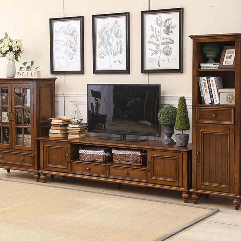 Solid Wood Home TV Stand Traditional TV Cabinet with Splayed Wood Legs Clearhalo 'furn' 'furn_tv_stands_entertainment_centers' 'Furniture' 'Living Room Furniture' 'TV Stands & Entertainment Centers' 'TV Stands & Media Storage Furniture' 'tv_stands_entertainment_centers' 1200x1200_f165393c-65c4-41c3-952d-2d388b3ef1e8