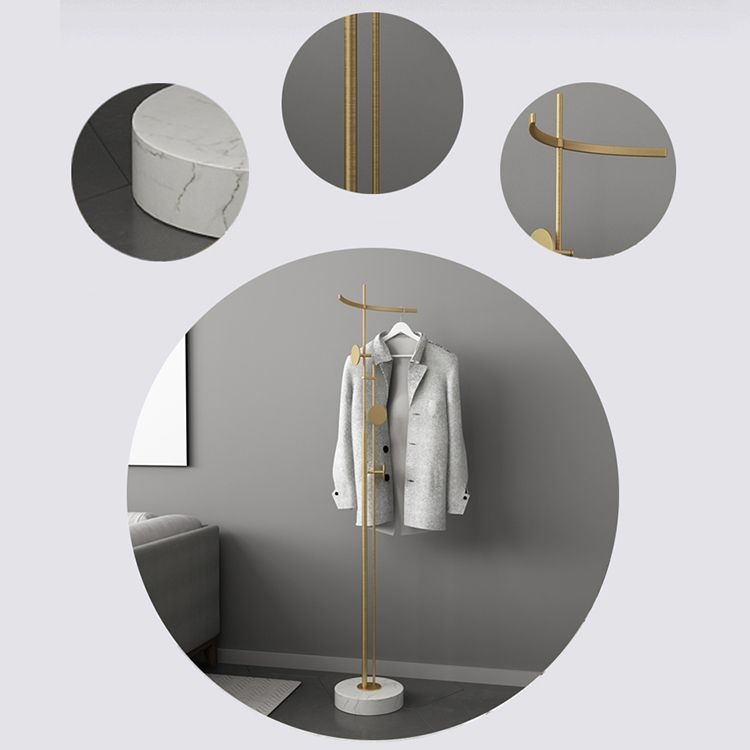 Hall Tree Modern Style Magnificent Metal Panger Hanger Horizontal Bar Hall Stand