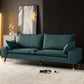 Imitated Leather Upholstered Sofa with Pillow Back Latex/sponge Padding Clearhalo 'Furniture' 'furniture_sofas' 'kitchen' 'kitchen_sofas' 'Living Room Furniture' 'Sofa' 'sofas' 1200x1200_f1671a1f-b4ad-4bc3-ba83-713478225eb2