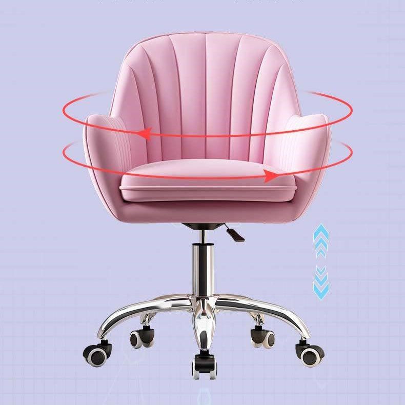 Contemporary Slide Mid Back Desk Chair Ergonomic Fixed Arms Office Chair Clearhalo 'furn' 'furn_office_chair' 'Furniture' 'furniture_office_chair' 'Office Chairs' 'Office Furniture' 'office_chair' 1200x1200_f1671f4c-2ca8-45a4-830d-4719b0fed220