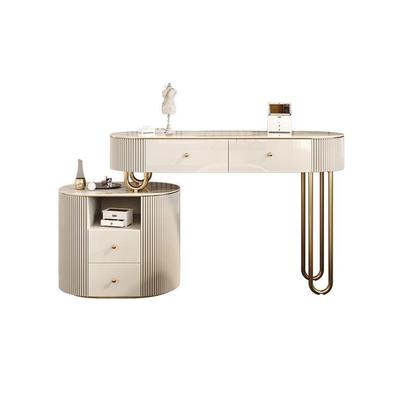 30.7 "lange kaptafel ingesteld met 4 laden ijdelheid in het wit