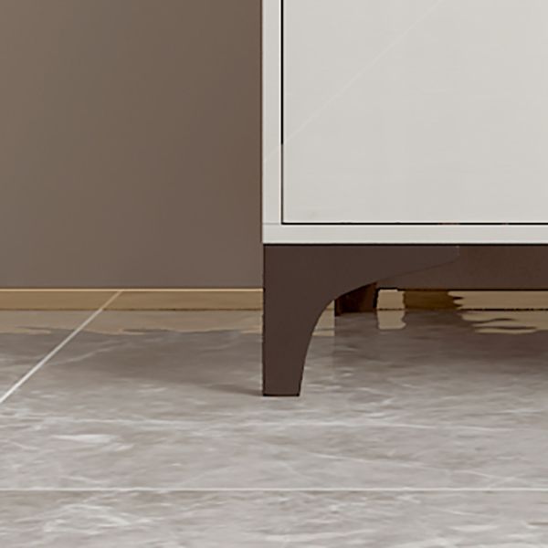 Zeitgenössischer grauer Make -up -Tisch mit Schubladen 14,96 W x 29,52 "H für Schlafzimmer