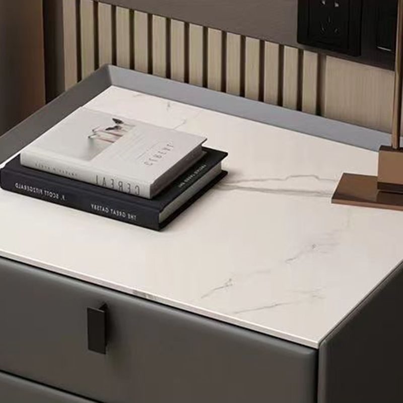 Moderne 3 laden bedkast antiek afwerking bed nachtkastje