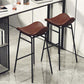 Faux Leather Bar Stools Glam Iron Backless Bar Stool with Footrest Clearhalo 'Bar Furniture' 'Bar Stools' 'bar_stools' 'furn' 'furn_bar_stools' 'Furniture' 'Kitchen & Dining Furniture' 1200x1200_f16a7de7-69eb-4f18-b4c7-6e51576aff87