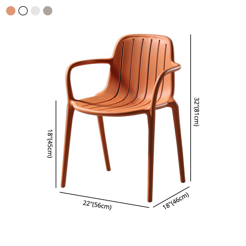 Contemporary Style Dining Chair Kitchen Dining Arm Side Chair with Plastic Legs Clearhalo ' kitchen&dining_furn' 'Dining Chairs' 'Dining Tables & Seating' 'dining_chair' 'furn' 'furn_dining_chair' 'Furniture' 'furniture_dining_chair' 'Kitchen & Dining Furniture' 'kitchen' 1200x1200_f16a89c7-f95a-4b80-87d7-fdb84f9285da