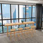 Industrial Style Light Brown Bar Table Solid Wood Milk Tea Shop Casual Bar Table Clearhalo 'Bar Furniture' 'Bar Tables' 'bar_tables' 'furn' 'furn_bar_tables' 'Furniture' 'furniture_bar_tables' 'Kitchen & Dining Furniture' 1200x1200_f16b98f1-32bb-44ff-a66f-56dd8328b849