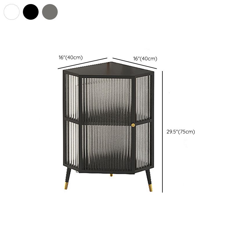 Curio Curio Curio Armadio unità in metallo Porte in vetro Armadio a buffet per soggiorno