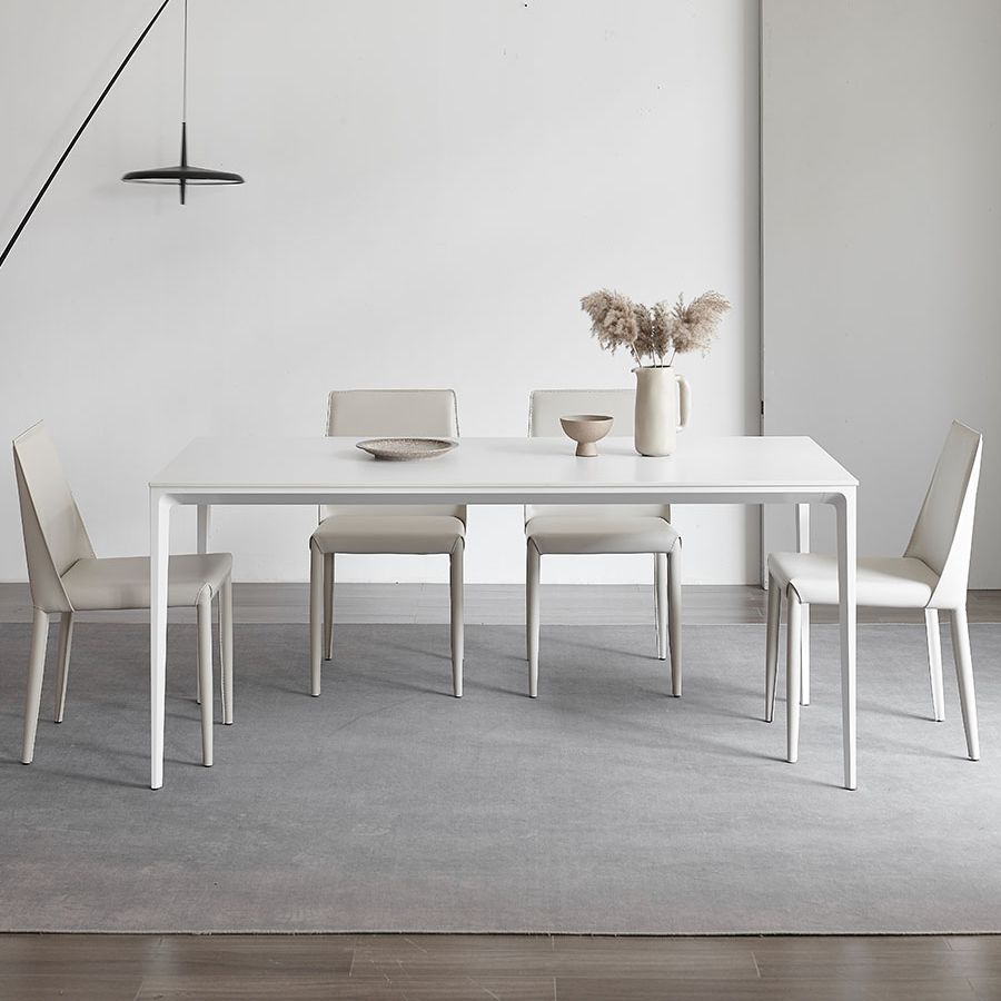 Modern Style Sintered Stone Dining Table Set 1/4/5/7 Pieces Dining Set for Home Clearhalo 'Dining Room Sets' 'Dining Tables & Seating' 'dining_room_set' 'furn' 'furn_dining_room_set' 'Furniture' 'furniture_dining_room_set' 'Kitchen & Dining Furniture' 1200x1200_f16c1739-16d5-4960-9a44-a4de9965081c