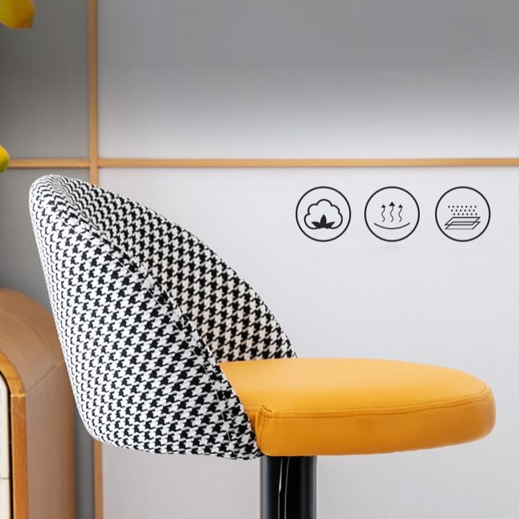 Modern Style Bar-stool with Adjustable Height Footrest Metal Leg for Counter Bar Clearhalo 'Bar Furniture' 'Bar Stools' 'bar_stools' 'furn' 'furn_bar_stools' 'furniture_bar_stools' 'Kitchen & Dining Furniture' 'kitchen&dining_furn' 'kitchen' 'kitchen_furn' Furniture' 1200x1200_f170550d-d972-423c-81a7-0d72da443841