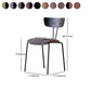 Industrial Dining Chair Kitchen Armless Chairs with Metal Legs Clearhalo 'Dining Chairs' 'Dining Tables & Seating' 'dining_chair' 'furn' 'furn_dining_chair' 'Furniture' 'furniture_dining_chair' 'Kitchen & Dining Furniture' 1200x1200_f171dfab-7b29-456e-a07b-4a446cf95b35